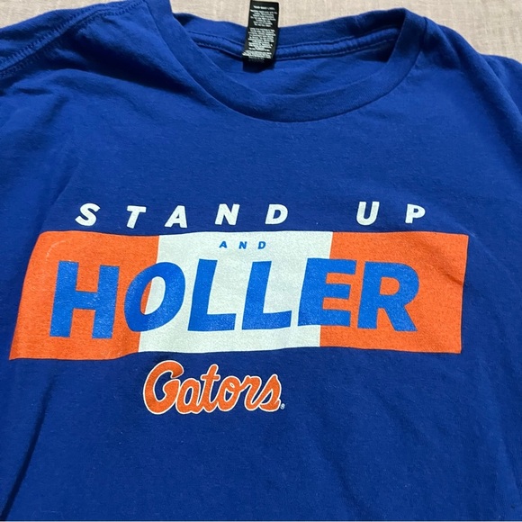 University Florida Gators Blue and Orange Stand Up Holler Student Tee Size XXS - Picture 3 of 6